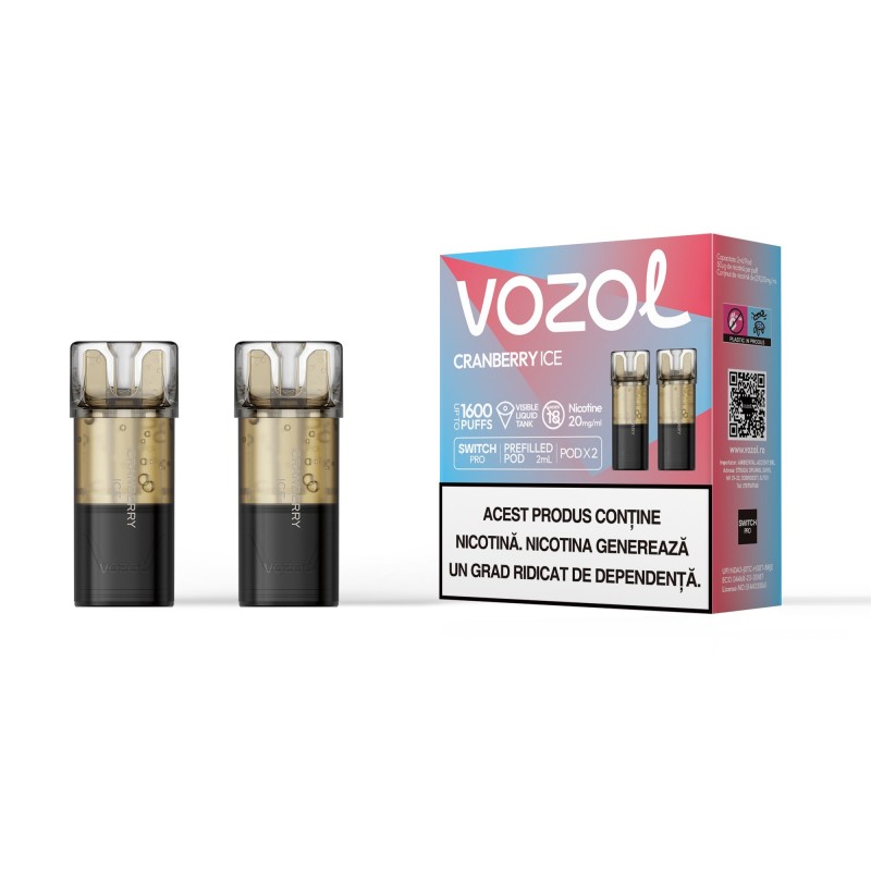 Cartus de unica folosinta SWITCH PRO CRANBERRY ICE | VOZOL Cartus de unica folosinta SWITCH PRO CRANBERRY ICE | VOZOL