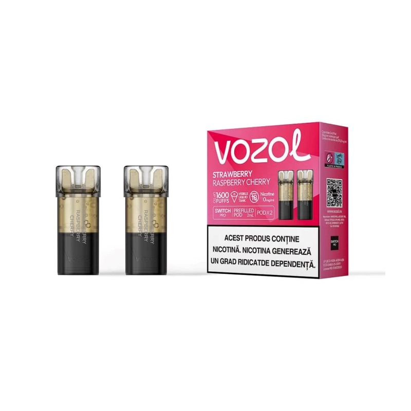 Cartus SWITCH PRO STRAWBERRY RASPBERRY CHERRY 0 NICOTINA | VOZOL Cartus SWITCH PRO STRAWBERRY RASPBERRY CHERRY 0 NICOTINA | VOZOL