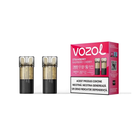 Cartus SWITCH PRO STRAWBERRY RASPBERRY CHERRY 0 NICOTINA | VOZOL