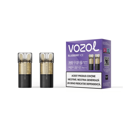 Cartus de unica folosinta SWITCH PRO BLUEBERRY ICE 0 NICOTINA | VOZOL