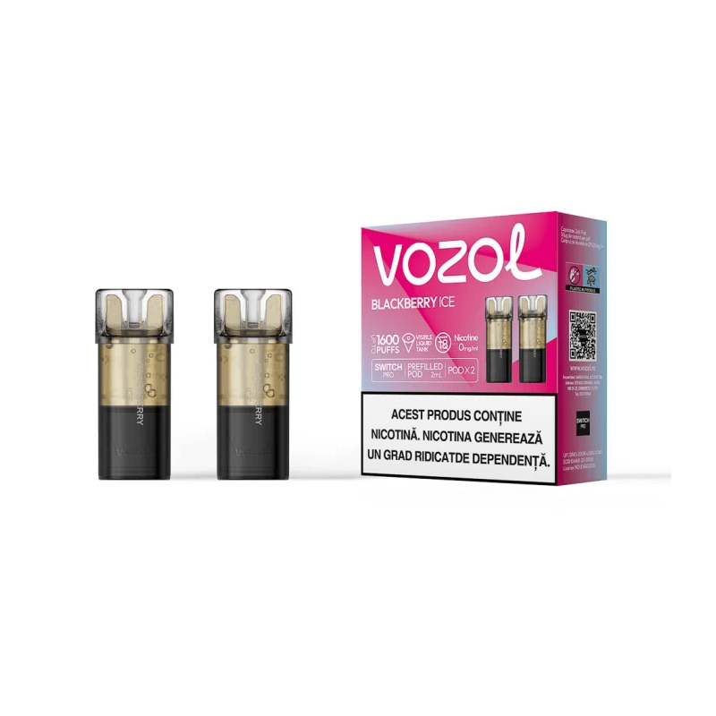 Cartus de unica folosinta SWITCH PRO BLACKBERRY ICE 0 NICOTINA | VOZOL