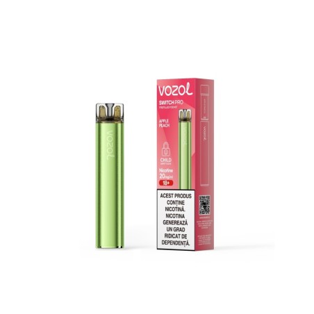 Narghilea electronica reincarcabila KIT SWITCH PRO APPLE PEACH | VOZOL