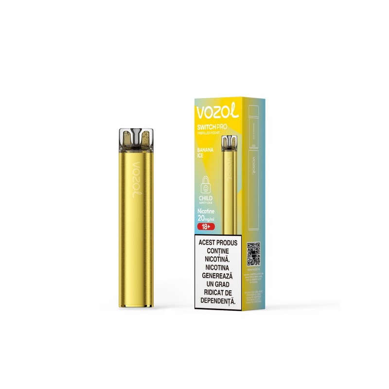 Narghilea electronica reincarcabila KIT SWITCH PRO BANANA ICE | VOZOL