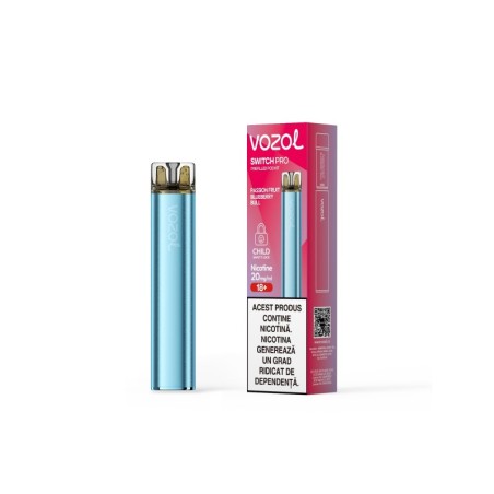 Narghilea electronica reincarcabila KIT SWITCH PRO PASSION FRUIT BLUEBERRY BULL | VOZOL