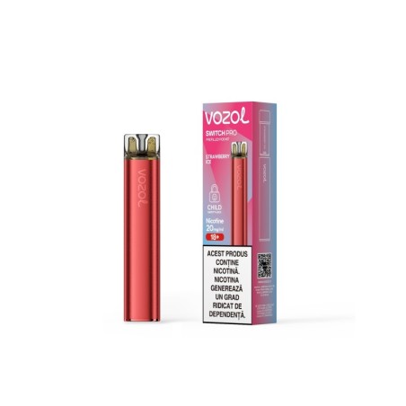 Narghilea electronica reincarcabila KIT SWITCH PRO STRAWBERRY ICE | VOZOL
