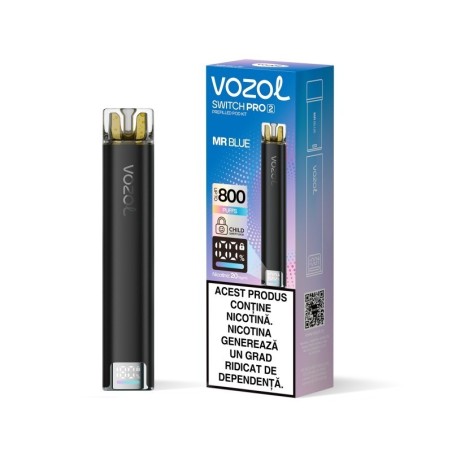 Narghilea electronica reincarcabila KIT SWITCH PRO 2 MR BLUE | VOZOL