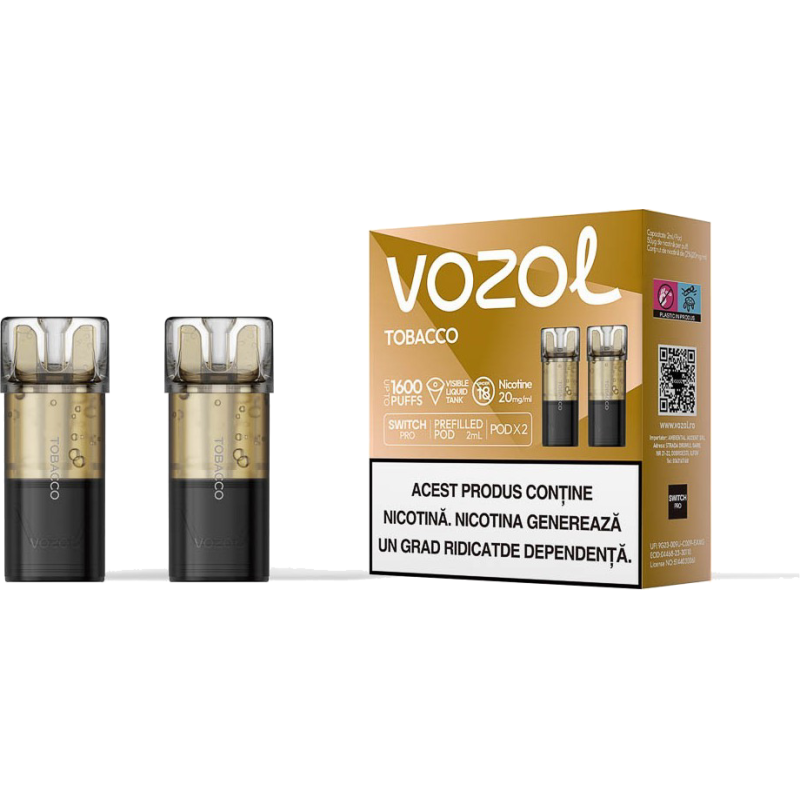 Cartus de unica folosinta SWITCH PRO TOBACCO | VOZOL Cartus de unica folosinta SWITCH PRO TOBACCO | VOZOL
