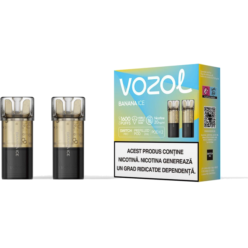 Cartus de unica folosinta SWITCH PRO BANANA ICE | VOZOL
