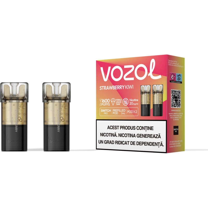 Cartus de unica folosinta SWITCH PRO STRAWBERRY KIWI | VOZOL Cartus de unica folosinta SWITCH PRO STRAWBERRY KIWI | VOZOL