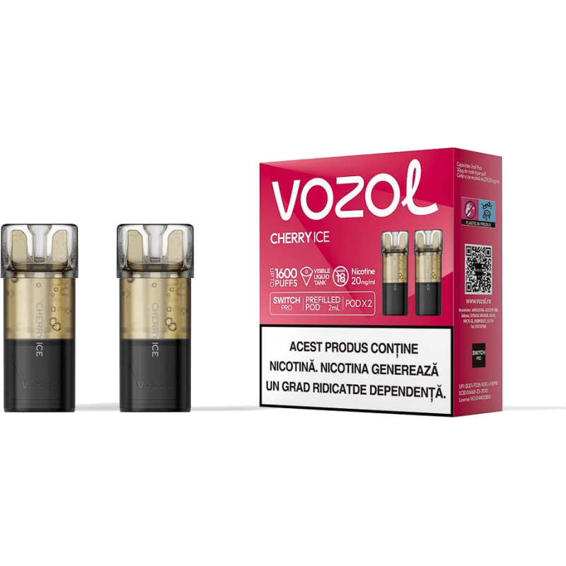 Cartus de unica folosinta SWITCH PRO CHERRY ICE | Vozol