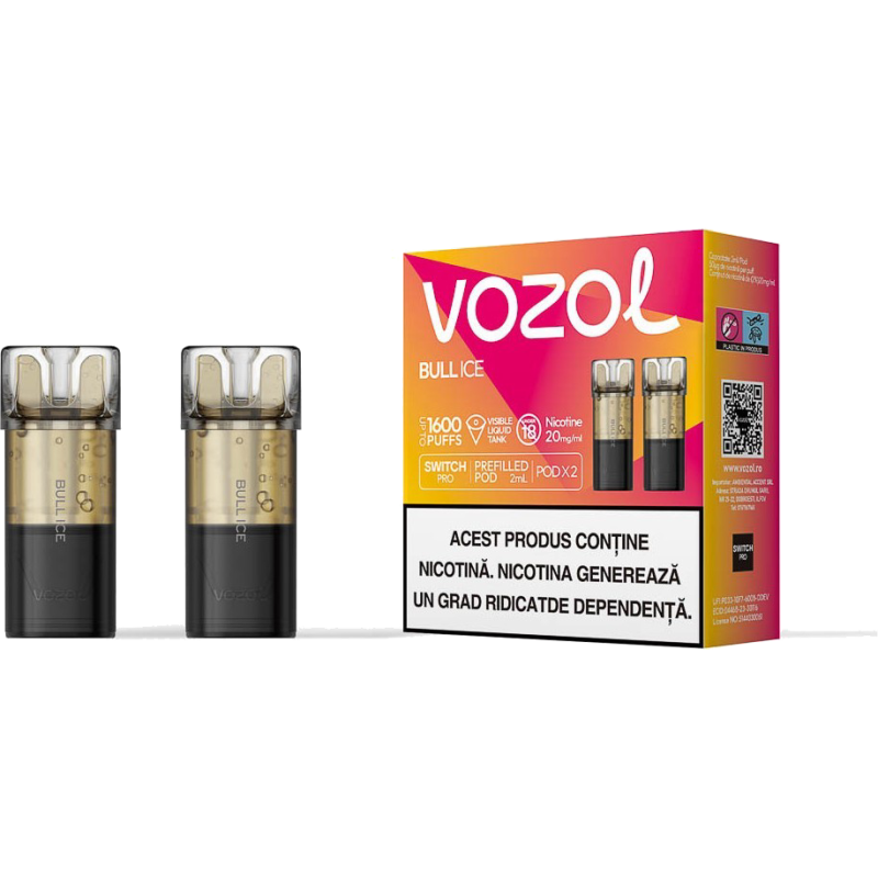 Cartus de unica folosinta SWITCH PRO BULL ICE | Vozol Cartus de unica folosinta SWITCH PRO BULL ICE | Vozol