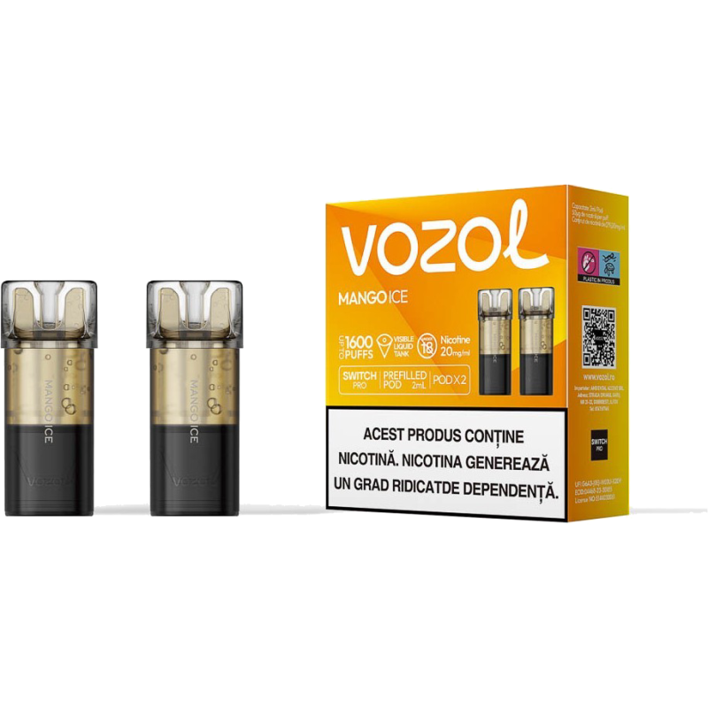 Cartus de unica folosinta SWITCH PRO MANGO ICE | VOZOL