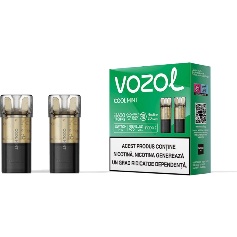 Cartus de unica folosinta SWITCH PRO COOL MINT | Vozol