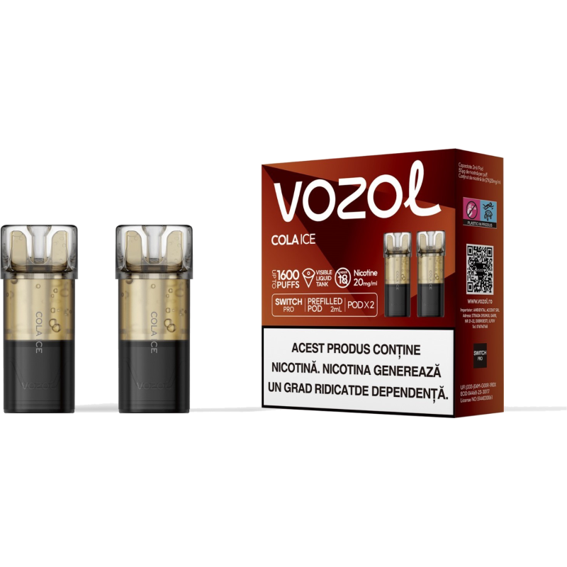 Cartus de unica folosinta SWITCH PRO COLA ICE | VOZOL