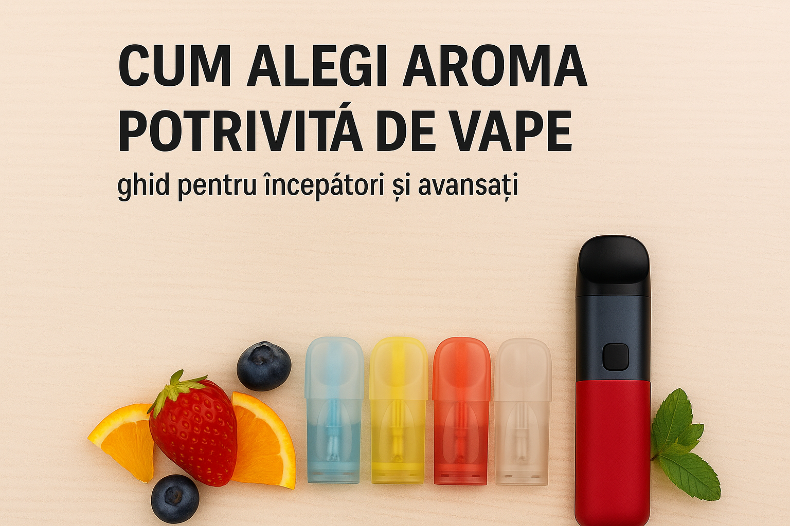 Cum alegi aroma potrivită de vape – Ghid complet pentru începători și vaperi avansați